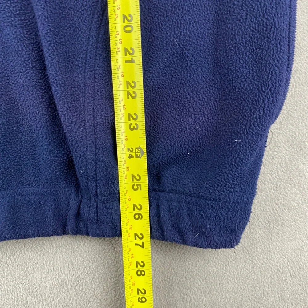 Divots Premium Mens Navy Blue Fleece Vest Robert Trent Jones Golf Trail Large